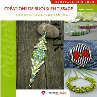 Abbildung von créations de bijoux en tissage : brick stitch, shamballa , brésiliens, wrap