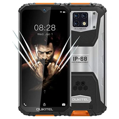 Abbildung von OUKITEL WP6 (2020), IP68 Outdoor Smartphone Ohne Vertrag, 10000 mAh Akku (18 W Schnellladung), 48 MP Quad Kamera, Helio P70 6 GB + 128 GB, 6,3 Zoll FHD Robustes Handy, DUAL SIM GPS WiFi Orange
