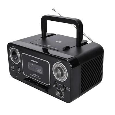 Abbildung von Muse Retro Kassettenrekorder mit Aufnahme Funktion, Batteriebetrieb möglich