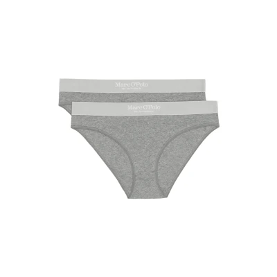Abbildung von Marc O&#039;Polo Iconic 2 PACK Slip, Damen, Größe: Small, Grau