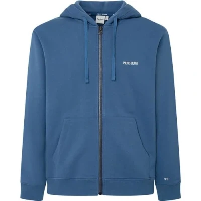 Abbildung von Pepe Jeans Sagan Sweatjacke, Herren, Größe: Small, Sea blue