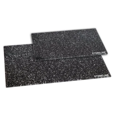 Abbildung von STONELINE Schneidebrett, Glas, (Set, 2 St., Schneidebretter), ideal auch als Topfuntersetzer, lebensmittelecht, bruchstabilisiert