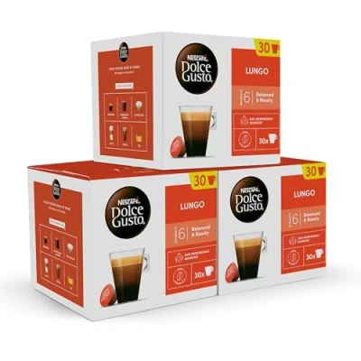 Abbildung von Nescafé Dolce Gusto Caffè Lungo Vorratsbox, 3er Set, Kaffee, Kaffeekapseln, 3 x 30 Kapseln