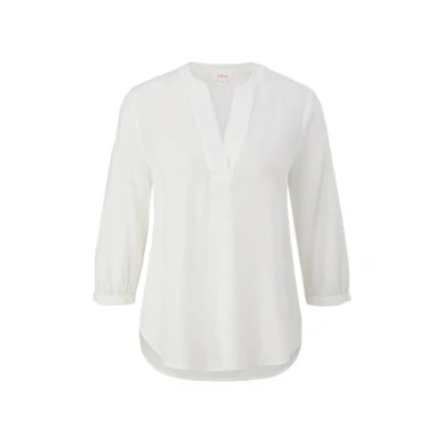 Abbildung von s.Oliver ALL OVER Bluse, Damen, Größe: 34, Creme
