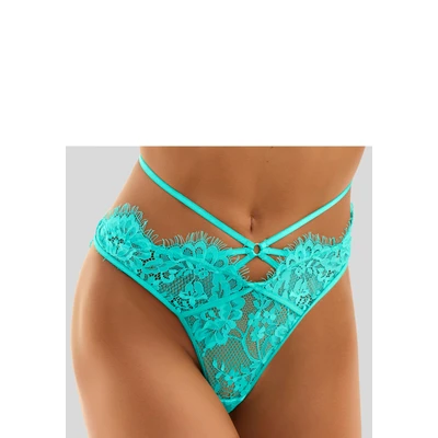 Abbildung von Lascana Thong String, Damen, Größe: 44/46, Caribiangreen
