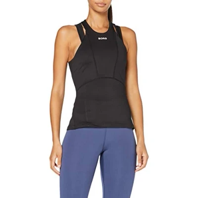Abbildung von Bjorn Borg Damen Tank Casa T Shirt, Schwarze Schönheit, 40