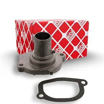 Abbildung von FEBI BILSTEIN 106035 Kühlwasserthermostat 87 mit Dichtung Gehäuse FIAT: BRAVO 1, Punto II Schrägheck, Stilo LANCIA: Y