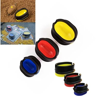 Abbildung von &quot;PRESTON QUICK RELEASE METHOD MOULD&quot; Form zum Befüllen der PRESTON Inline Feeder Large / rot