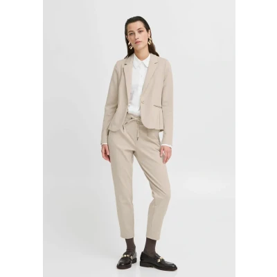Abbildung von b.young Rizetta Blazer, Damen, Größe: 34, Humus melange