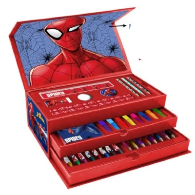 Abbildung von Spiderman Buntstift Malset mit Schublade Bunte Malstunden Ihrem Lieblingshelden
