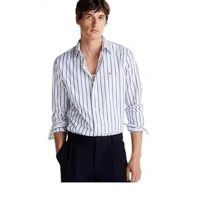 Abbildung von Tommy Hilfiger FLEX Nautical Hemd, Herren, Größe: XXL, Wedge blue/optic white