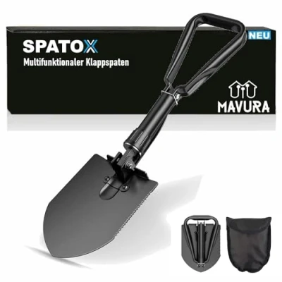 Abbildung von SPATOX Klappspaten Klapp Spaten Mini Klappschaufel mit Hacke Camping Schaufel Säge Axt Outdoor