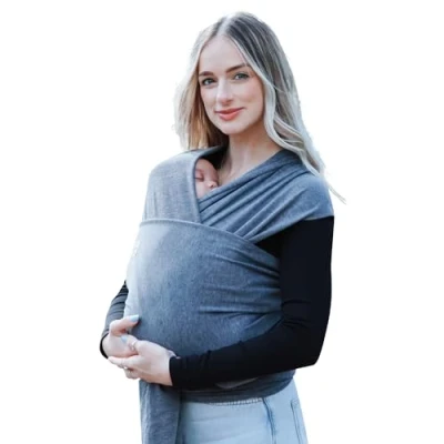 Abbildung von RYLOOBABY® Babytrage Tragetuch Baby Neugeboren Neugeborene ab Geburt Neugeborene, Kleinkinder Babytragetücher