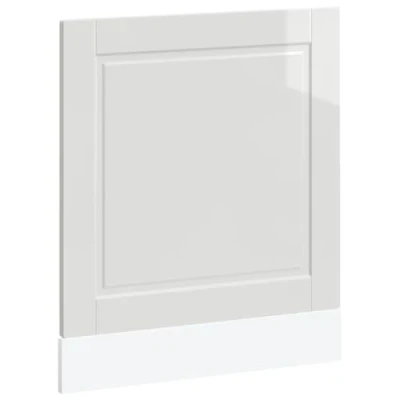 Abbildung von vidaXL Geschirrspülerblende Porto Hochglanz Weiß 60x1,5x67 cm, Geschirrspüler Frontblende, Verkleidung, Geschirrspülerfront