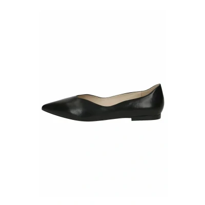Abbildung von CAPRICE Damen Ballerinas aus Leder Spitz, Schwarz (Black Nappa), 38 EU