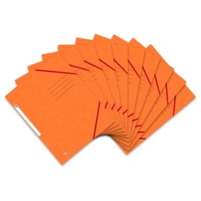 Abbildung von Oxford Eckspannermappe A4, aus Karton, orange, 10 Stück