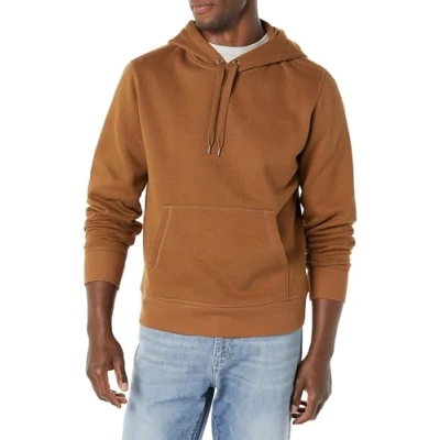 Abbildung von Amazon Essentials Herren Fleece Kapuzenpulli (erhältlich in den Größen Big &amp; Tall), Toffee Braun, S