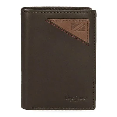 Abbildung von Pepe Jeans Striking Geldbörse mit Kartenhalter, braun, 11 x 7 1,5 cm, Leder, Kartenfach