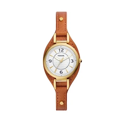 Abbildung von Fossil Carlie MINI Uhr, Damen, Größe: One Size, Braun