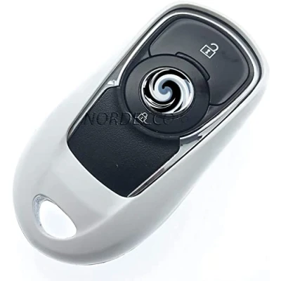 Abbildung von PROTEX Glänzende Hartschale, kompatibel mit Autoschlüssel, für Opel Insignia Schlüsselanhänger MK 2 Insignnie 2017 2018 B Mark Smart Grand Sport (weiß)
