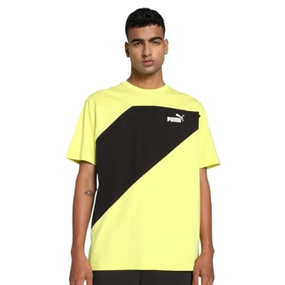 Abbildung von Puma Power Tshirt print, Herren, Größe: Medium, Lime sheen