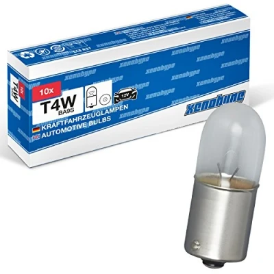 Abbildung von 10x T4W XENOHYPE Premium BA9s 12 V 4 Watt Glassockellampe