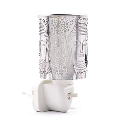 Abbildung von Candle Brothers elektrische Duftlampe Spirit Aromalampe für Duftwachs Nachtlicht Steckdose Keramik Weiß Steckdosen Lampe Büro, Schlafzimmer, Yoga