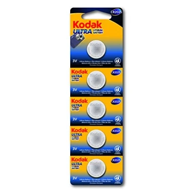Abbildung von KODAK Piles Bouton Ultra Lithium CR2025 3V Batterie Vendu Paar Lot von 5