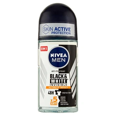 Abbildung von Nivea Men Black&amp;White Invisible Ultimate Protection Roll On Deodorant, 50 ml