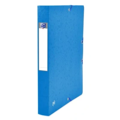 Abbildung von Oxford SammelboxA4, aus Karton, 4 cm Rückenbreite, blau, 9 Stück