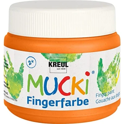 Abbildung von Kreul Bastelfarbe Mucki Fingerfarbe orange 150 ml