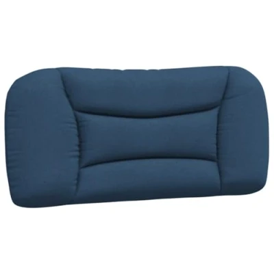 Abbildung von vidaXL Kopfteil Kissen, Kopfteilkissen mit Reißverschluss, Rückenkissen hervorragender Rückenlehne, Kopfkissen Lesekissen, Blau 80cm Stoff