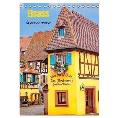 Abbildung von Elsass Impressionen (Tischkalender 2025 DIN A5 hoch), CALVENDO Monatskalender