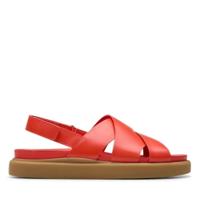 Abbildung von Clarks Originals Aristella SUN Riemensandalette, Damen, Größe: 37, Rot Schuhe