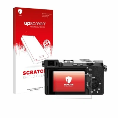 Abbildung von upscreen Schutzfolie für Sony Alpha 7C II (ILCE 7CM2) Kristall klar, Kratzschutz, Anti Fingerprint
