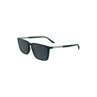 Abbildung von Calvin Klein Sonnenbrille, Herren, Größe: One Size, Transparent petrol
