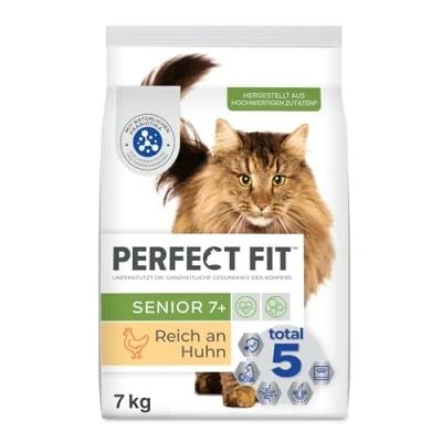 Abbildung von Perfect Fit Senior 7+ Trockenfutter für ältere Katzen ab 7 Jahr Huhn Unterstützt die Vitalität kg