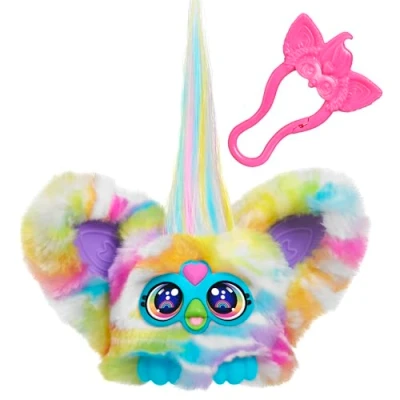Abbildung von Furby Furblets Zee Bah Zebra Minispielzeug aus Plüsch