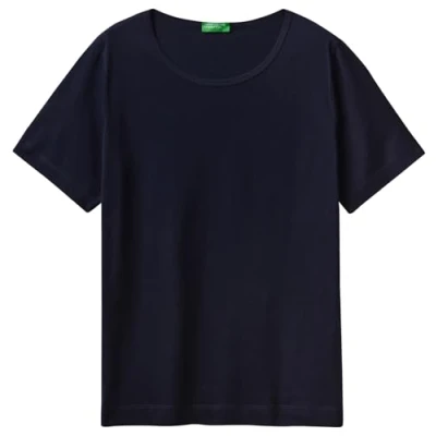 Abbildung von United Colors of Benetton Short Sleeve Tshirt basic, Damen, Größe: 38, Blue