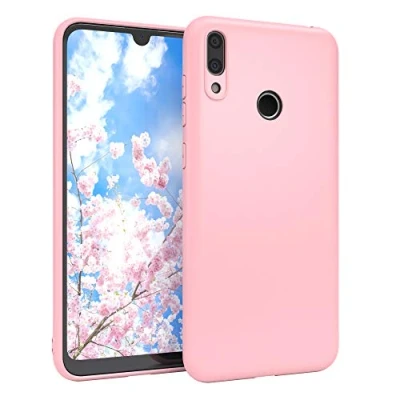 Abbildung von EAZY CASE Handyhülle Silikon mit Kameraschutz kompatibel Huawei Y7 / Prime (2019) in Rosa, Ultra dünn, Slimcover, Silikonhülle, Hülle, Softcase, Backcover