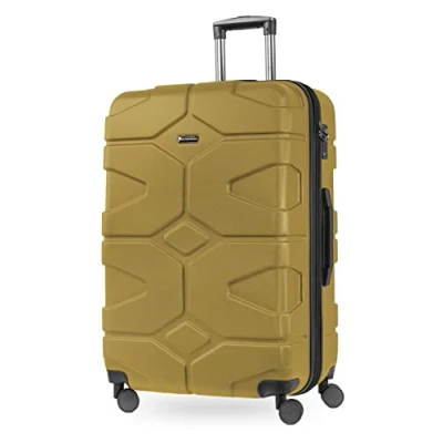 Abbildung von HAUPTSTADTKOFFER X Kölln Hartschalen Koffer Trolley Rollkoffer Reisekoffer, TSA, 76 cm, 107 Liter, Herbstgold matt