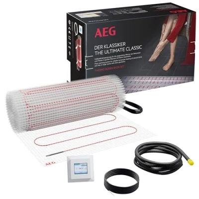 Abbildung von AEG Haustechnik Fußbodenheizung &quot;Basis Thermo Boden &quot;TBS TB 160/8 Set Plus&quot;&quot;, Elektrische Fußbodenheizung, Komplettset 8 m², 160 W/m²