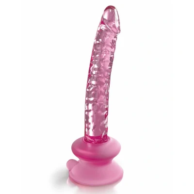 Abbildung von Glasdildo „No. 86“ im ausgeprägt strukturierten Penis Design