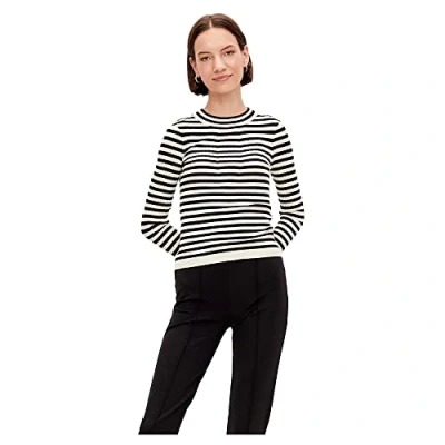 Abbildung von Pieces Crista LS Oneck NOOS BC Strickpullover, Damen, Größe: Large, Black/birch