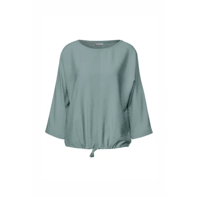 Abbildung von Street One Damen 3412027 Dolman Strukturbluse, Arona Blue, 34