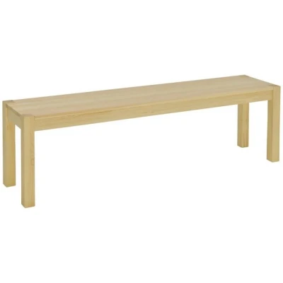 Abbildung von HOMCOM Sitzbank 3 Sitzer Holzbank im Landhaus Stil (Essbank, 1 St., Küchenbank), Natur 150 x 33 45 cm