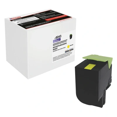 Abbildung von edding Toner EDD 6043 gelb kompatibel zu LEXMARK 80C2SY0