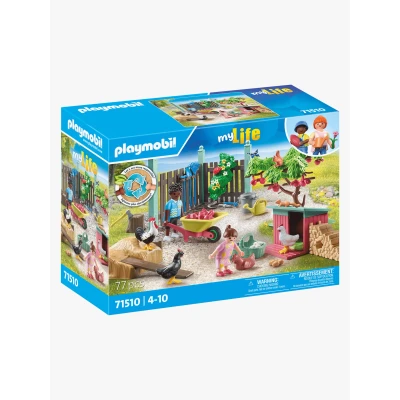 Abbildung von Playmobil 71510 My Life Bausatz Kleine Hühnerfarm im Tiny Haus Garten