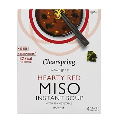 Abbildung von GroceryCentre Clearspring Hearty Red Miso Instant Soup with Sea Vegetable, 4 x 10 g (Pack of 4, total 16 sachets)
