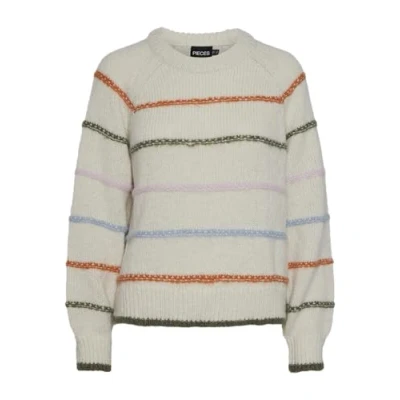 Abbildung von Pieces Oneck Strickpullover birch, Damen, Größe: XS, Birch